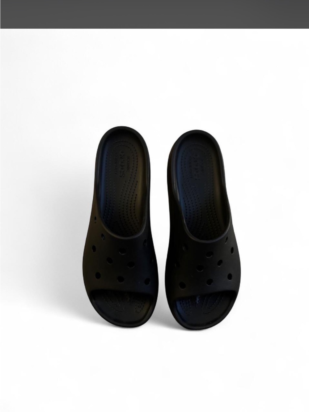 CROCS Black Classic Slip-On Slide Sandals